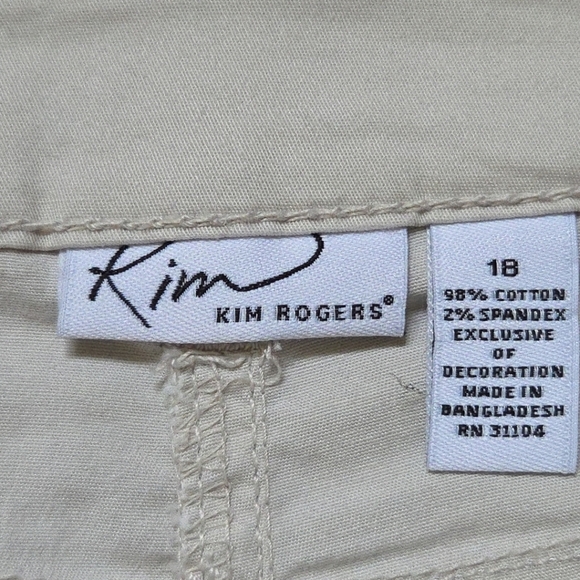 Kim Rogers 18 Khaki Skirt Knee-length Casual Women's Light Tan - Picture 3 of 5